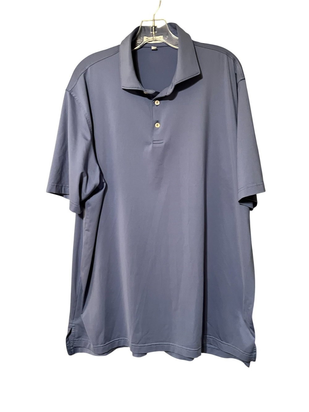 Peter Millar Summer Comfort Polo Shirt Blue XL Performance Stretch Golf